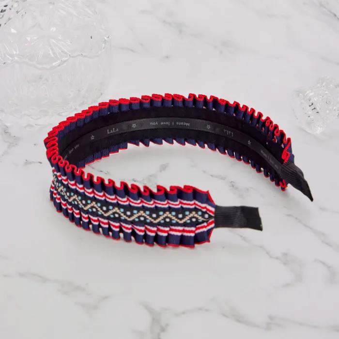 LALA Frill Headband P-Navy