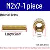 Brass M2 Round Double-Pass Knurled Copper Pillar Screw for Camera Security