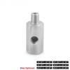 Nerezový Konektor Snímače Tlaku Oleje Boční Otvory 1/8"NPT Vnitřní Na M12 M10 M14 T-kus Adaptér pro Palivové Potrubí
