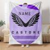 Custom Name Portsmouth FC Crest blanket for Couch & Bed, Plush Cozy Fuzzy Blanket Super Soft & Warm Blankets for Fall and Winter. 0908261