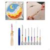 1SET Embroidery Beading Tools Kit, Crochet Tool Beginner Kit for DIY