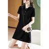 Firstview Women's Urban Casual Short-Sleeve Polo A-line Dress