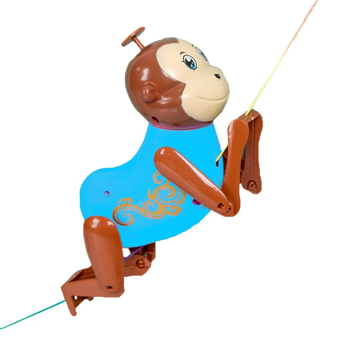 

[Interactive Cartoon] Climbing Monkey Toy - Pull String Climbing+Funny Actions, Age 3-18 Gross Motor/Cause-Effect OneSize