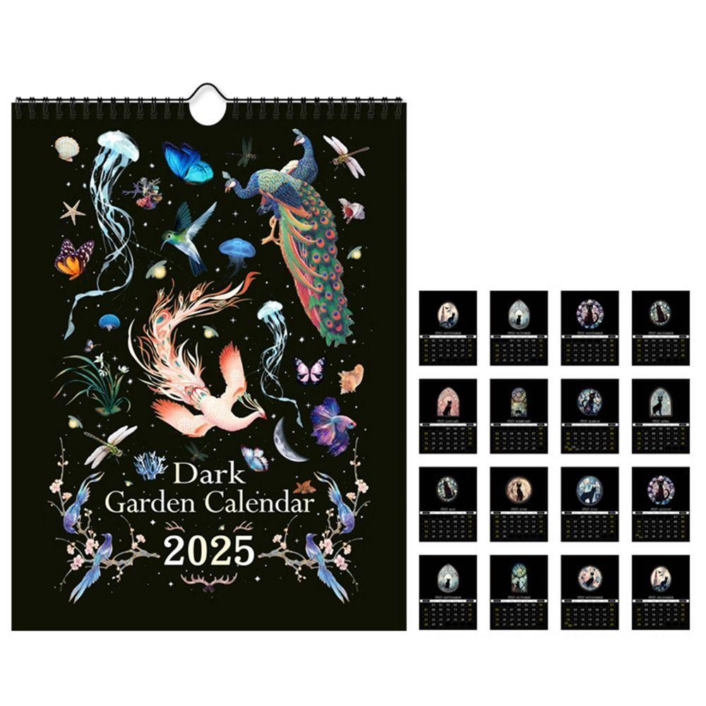 Dark Forest 2025 Wall Lunar Calendars INS Calendar Planner  Student Gift