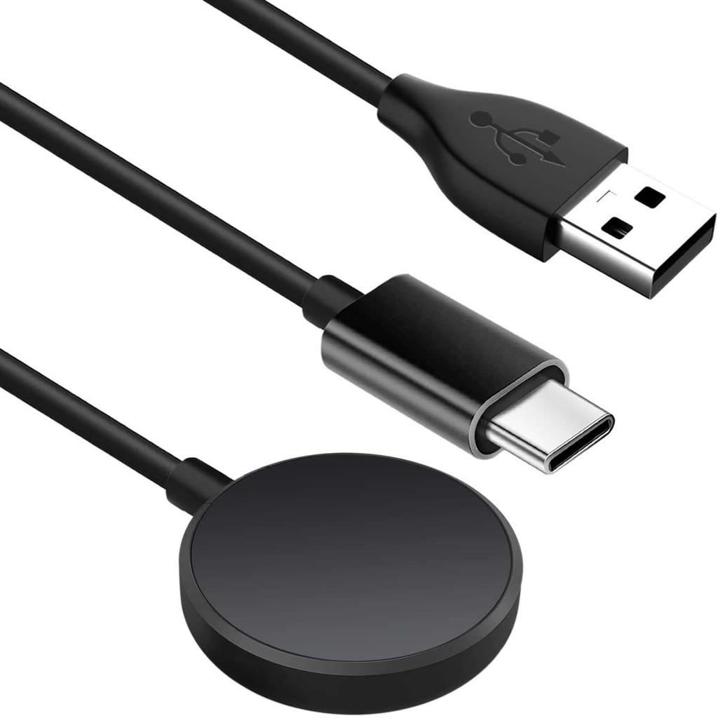 

Зарядное устройство 2-в-1 для Samsung Galaxy Watch 8/7/6 Classic/5/5 Pro/4/Active 2/Active USB-зарядное устройство для умных часов сменный кабель для зарядки чёрный