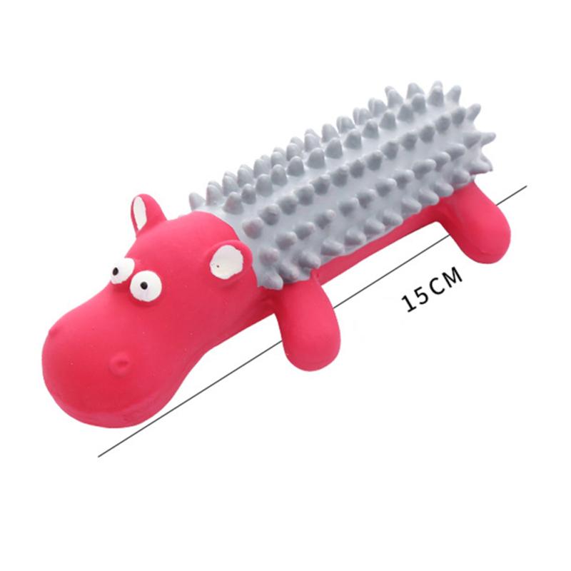Pet Dog Chewing Squeaky Toys Cute Animal Shape Bite-resistant Tooth Cleaning Molar Toys Pet Supplies