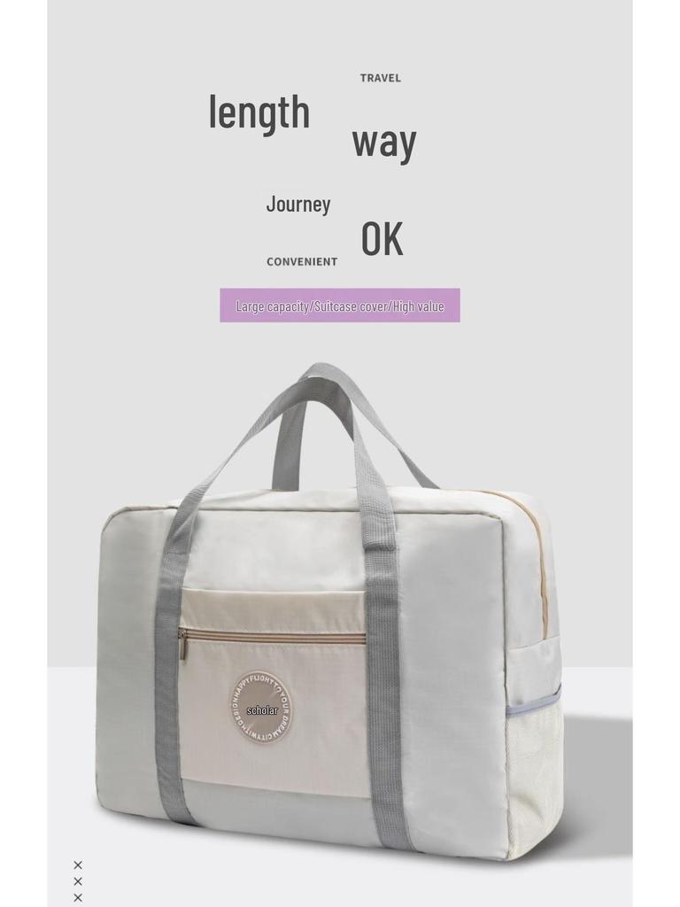 Large Capacity Foldable Women's Trolley Bag for Travel & Storage