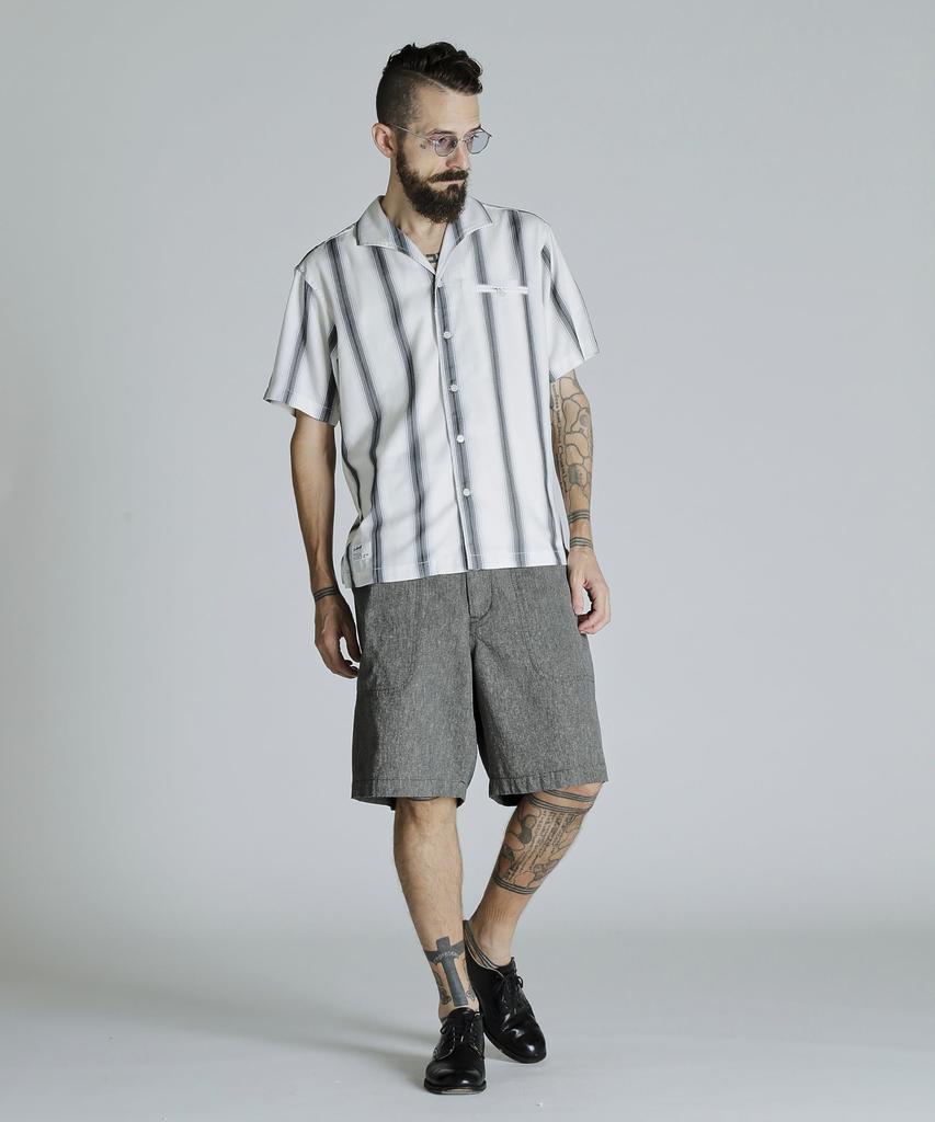 Schott STRIPE SS Short Sleeve Striped Size SHIRT, Shirt, Men's, 2XL, 030, White, 782-5123014