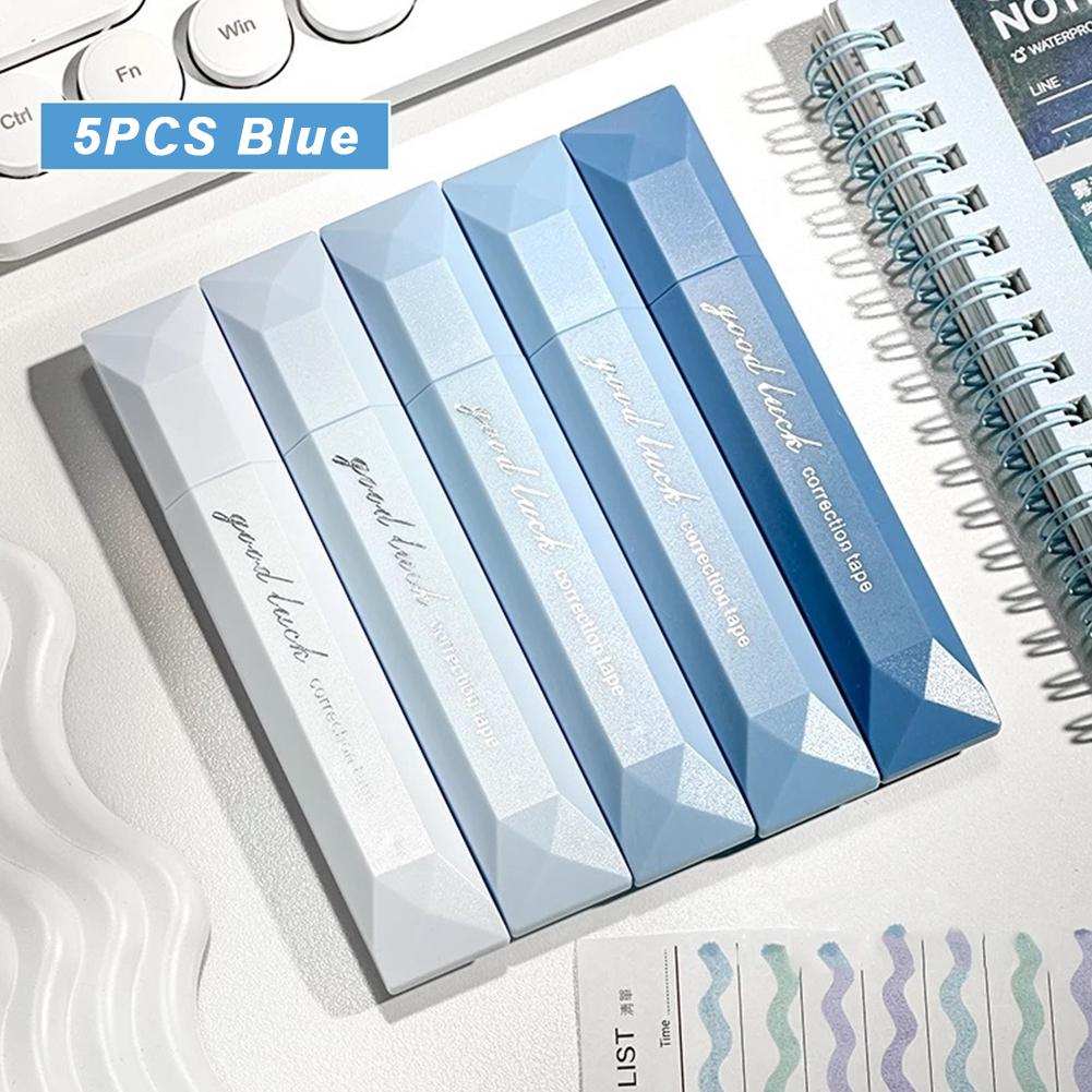 5 KS 30M Velká Kapacita Praktická Kreativní Korekční Páska Korekční Páska Bílá Nálepka Studium pro Studenty Kancelářské Potřeby