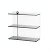 3Tier Display Stand Transparent Countertop Rack with Acrylic Shelves Clear Desktop Organizer for