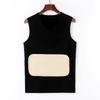 Men's Reversible Fleece Vest - Seamless German Velvet, Sleeveless, Brushed, Thickened for Autumn and Winter