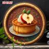 Vintage Apple Pie Tin Sign 7.87x7.87 Inch Metal Wall Art Kitchen Garage Cafe Decor
