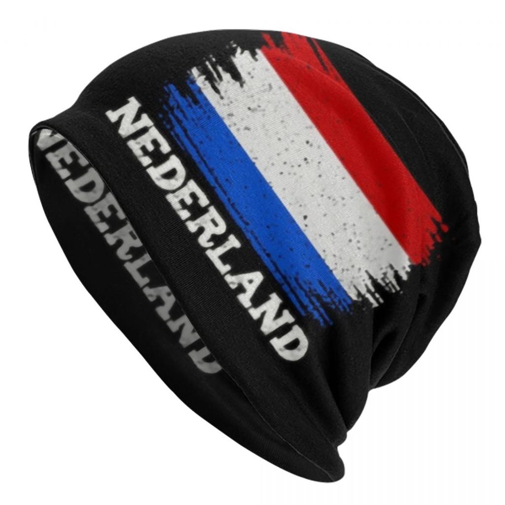 Netherlands Flag Bonnet Hats Street Knitting Hat For Unisex Women Warm Winter Holland Flag Skullies Beanies Caps