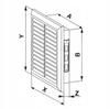 Weiße Lüftungsgitter T40 140X140
