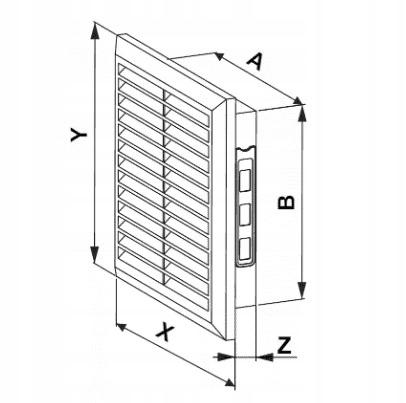 Weiße Lüftungsgitter T40 140X140