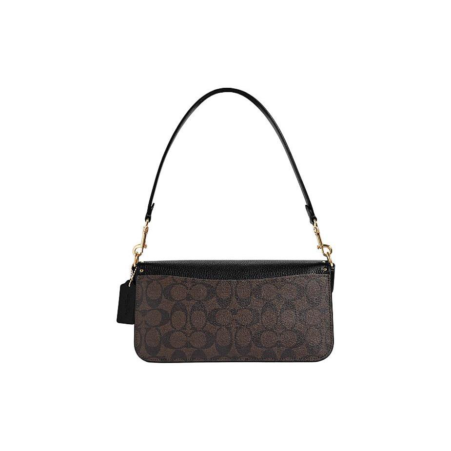 New COACH Morgan 27 Shoulder Bag In Colorblock Signature Canvas With Rivets CE563-IMOSN
