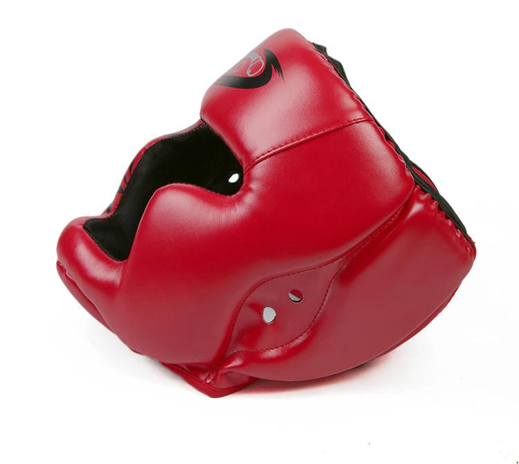 Headgear Headguard Free Size Muay Thai Boxing Taekwondo MMA Helmet Head Protector Karate Sparring Kickboxing Protective