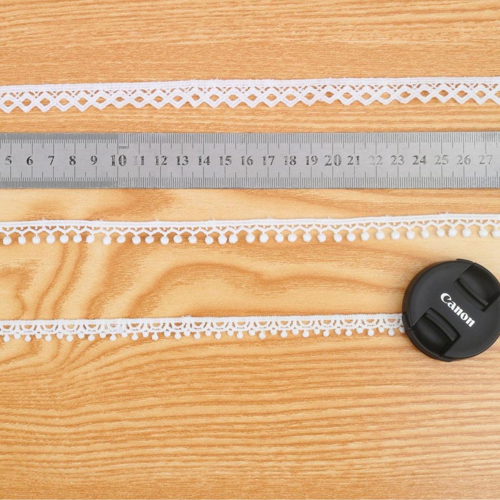 Milk Silk Lace, Hollow Water-Soluble Embroidery Unilateral Bean Lace Accessory Lace