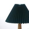 Modern Bedside Nightstand Lamps 14.17inch with PP folding washable Shades for Bedroom Guestroom