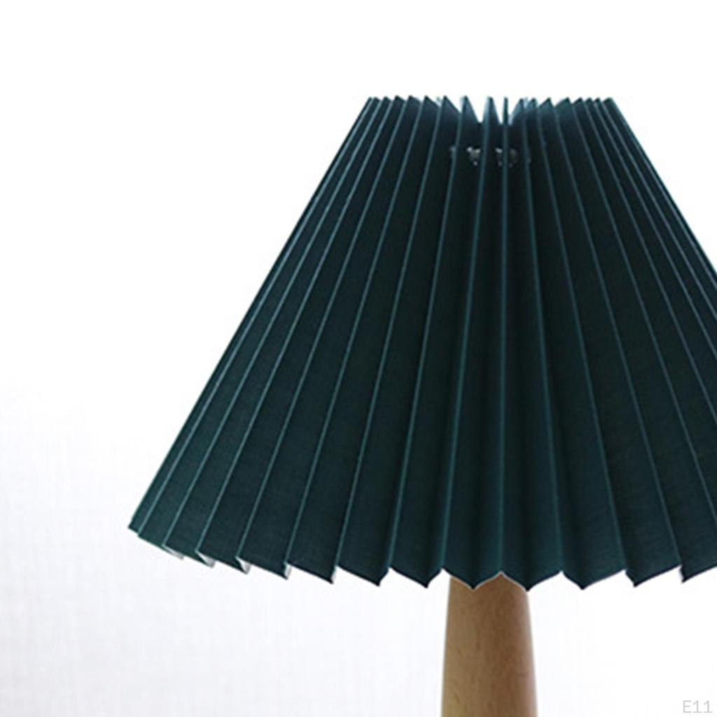 Modern Bedside Nightstand Lamps 14.17inch with PP folding washable Shades for Bedroom Guestroom