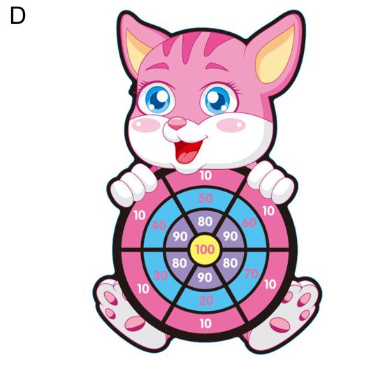 Sticky Cartoon Target Animal Board Balls Herní hračka pro děti a rodiče