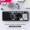 Silent Wireless Bluetooth Mechanical Keyboard, 98-Key, Blue Switch, Three-Mode, High-Profile Design for Gaming and Office Use