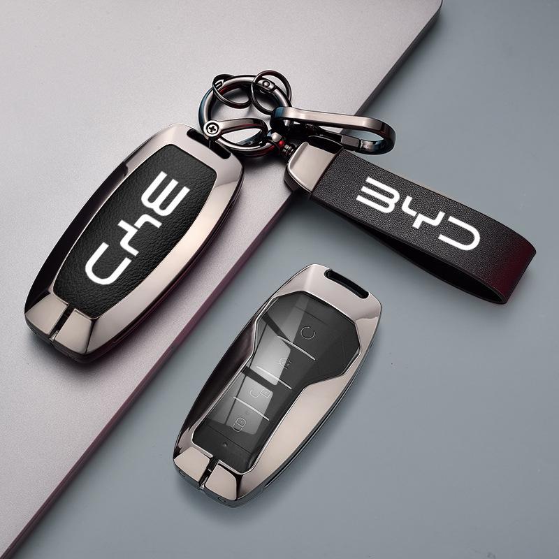 BYD Car Key Case: Compatible with Qin PLUS, Tang, Seagull, Seal, Dolphin, Song Plus, Han EV, Yuan, and Frigate.