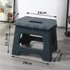 Portable Low-Style Folding Stool: Sturdy Plastic Bench for Outdoors & Small Spaces