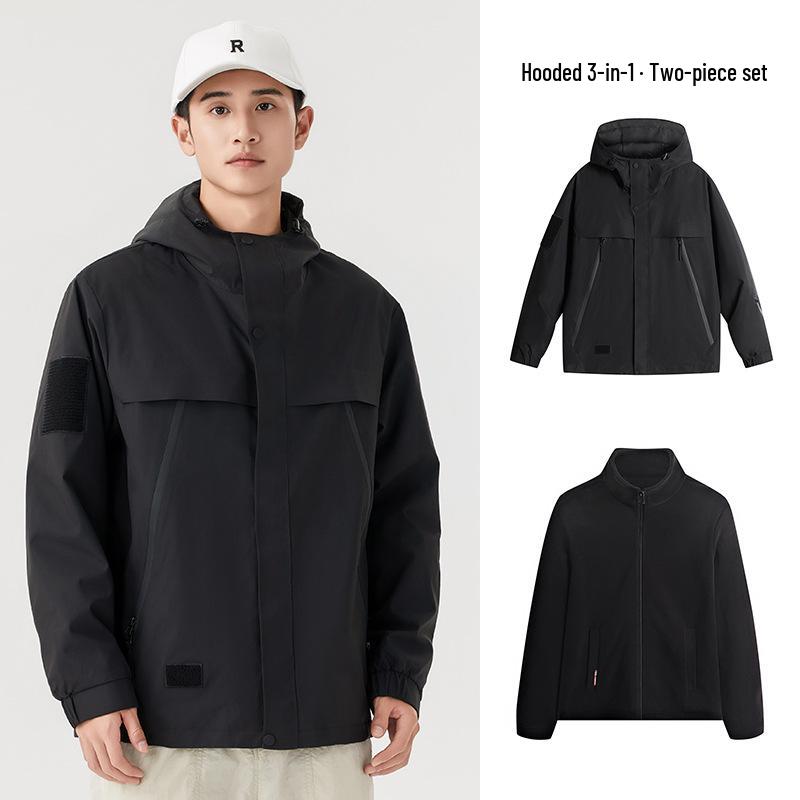 Unisex Outdoor Windproof Warm 3-in-1 Jacket Set - Autumn/Winter Best-seller