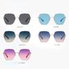 2025 New Polygonal Metal Frame Sunglasses with Fashionable and High-end Feel Sun Protection Travel UV400 Protection Sunglasses