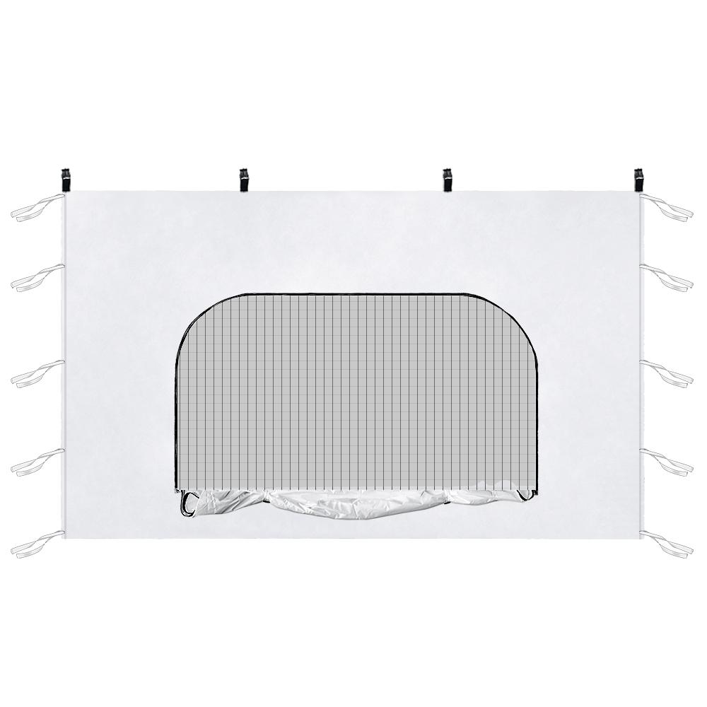 

Боковая стенка солнцезащитного козырька с сетчатым окном для раскладного навеса 10x10 - боковые стенки для мгновенного навеса с прямыми ножками, 1 шт. (только боковая стенка) белый
