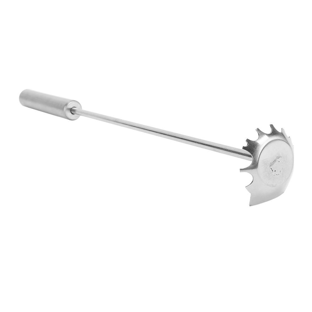 Long Handle Grill Cleaning Scraper Stainless Steel Grill Cleaner Tool BBQ Grill Scraper Home BBQ серебряный