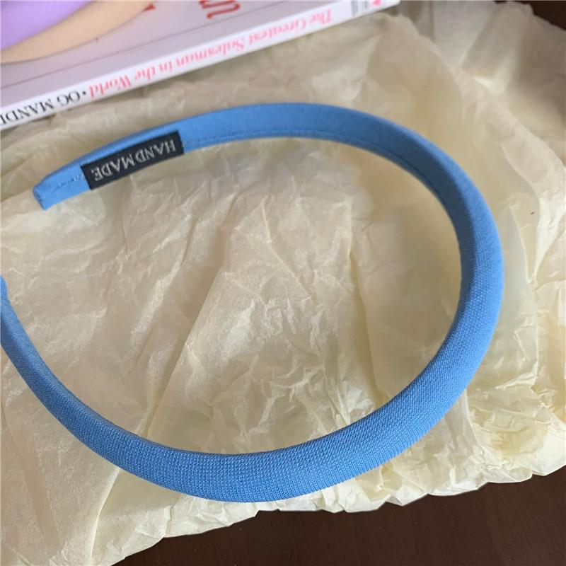 Sweet Candy-colored Fine-style Sponge Hairband for Girls, A New Trendy Korean Version of French-style Colorful Headband Hair Accessory