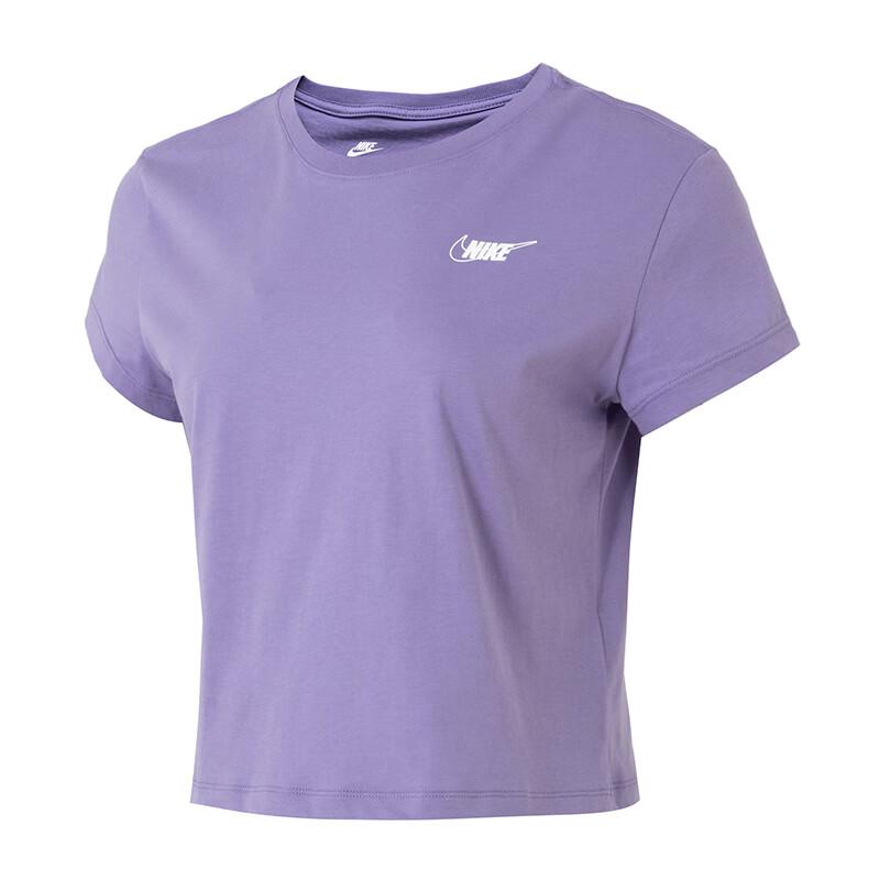 

Nike Дышащая повседневная футболка с коротким рукавом женская фиолетовая HF9457-527 L