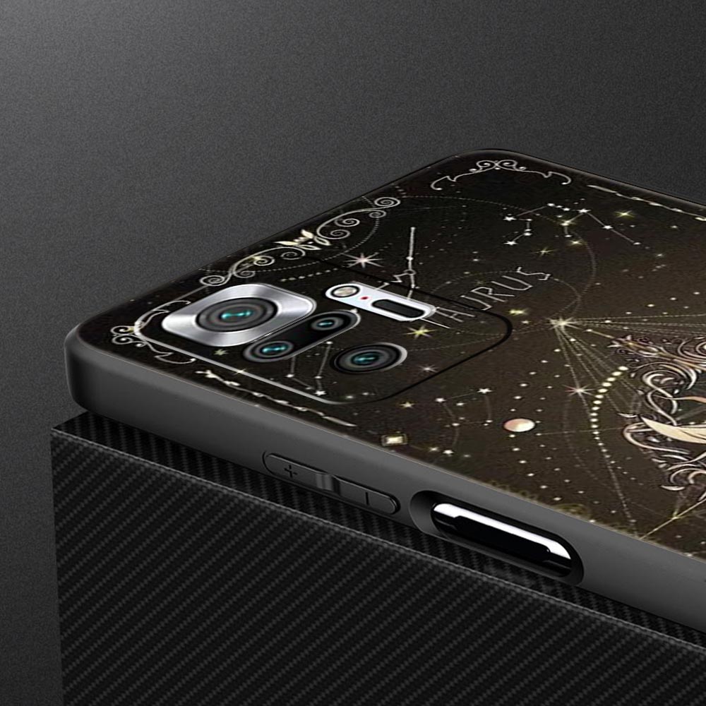 Constellation Phone Case For Xiaomi Redmi Note 14 13 5G 10 11 12 Pro Plus 4G 14C 13C 12C 10C Black Cover