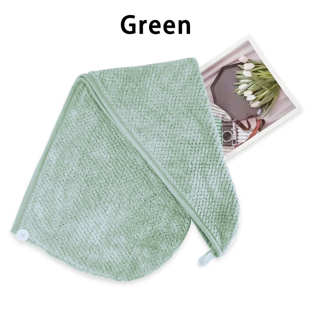 Ultra Fine Fiber Towel With Dry Hat  Absorbent Towel Hair Dryer Towel Can Quickly Dry Curly Or Straight Short Hair Without Affe