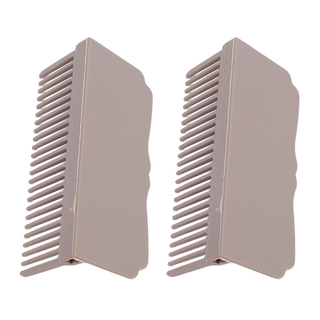 2 Set Flat Iron Comb Attachment Plastic Clip On Hair Straightener Accessory for Home Salon Styling