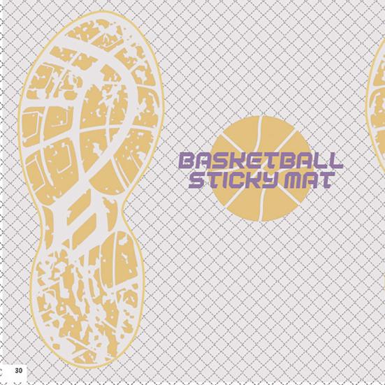 Basketball Sticky Mat Basketball Traction Board with Peel-Off Sheets for Dirt Removal Adhesive Basketball Shoe Grip Pad