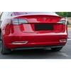 For Tesla Model 3 2017-2023 ABS Chrome Rear Bumper Fog Light Lamp Cover Trim 2pc