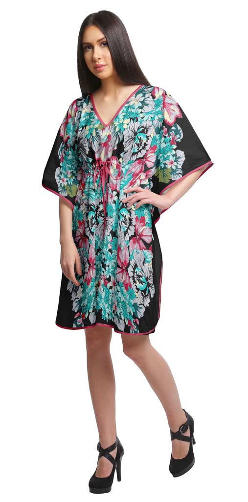 Moomaya Printed Beach Coverup Kimono Caftan Kaftan Swimsuit Cover Ups For