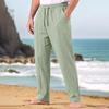 Men's Casual Cotton Linen Pants Breathable for Spring and Fall