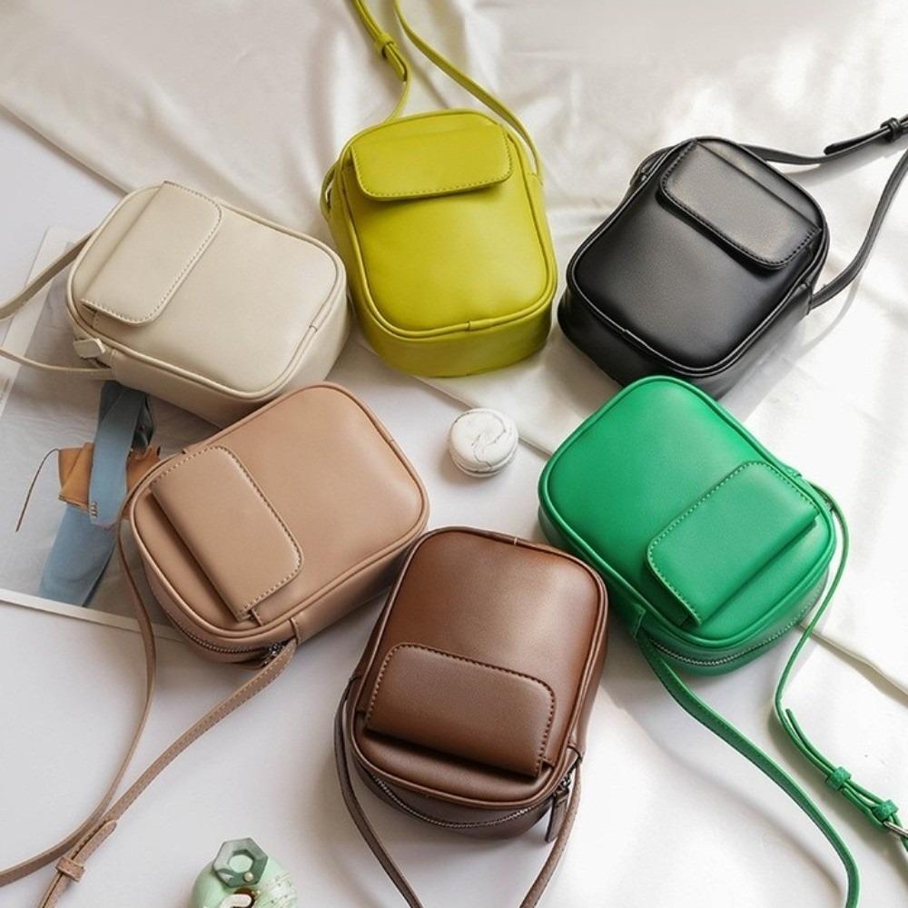 Square Shoulder Bag Durable Crossbody Bag Simple Phone Purse  Women