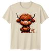 Im Not Grumpy This Is TShirt Highland Cow Animal Birthday Gift For Him And Her
