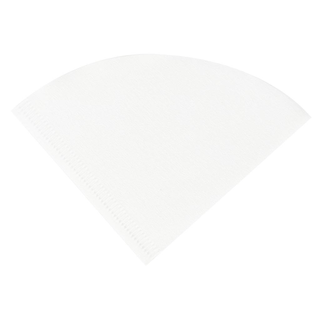 100Pcs White Fan‑Shaped Disposable Coffee Filter Paper Accessory for   Drip Coffee Filter