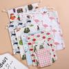 Cotton Linen Drawstring Bag Cute Cartoon Pattern Animal Plant Printed Pouch Dustproof Storage Bag Gift Packaging Bags