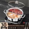 HuiMaiYuan Stainless Steel Double-Sided Induction Hot Pot