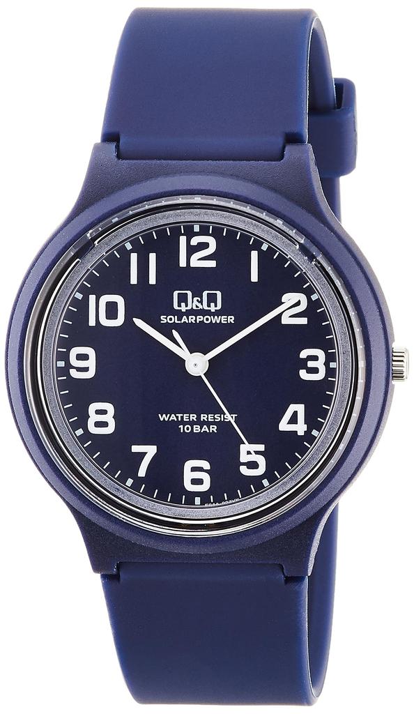 Citizen Analog Solar 10 ATM Water Urethane Blue Q&Q Women's Watch, Powered, Resistant, Strap, E04A-003VK,