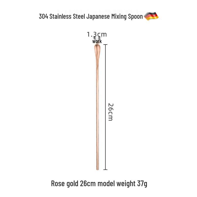 Abay Нержавеющая сталь 304 Длинная ручка Ложки для перемешивания, 3 шт.