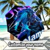 Custom Name Personalized Jinx Print Umbrella, Auto Open Close, 8‑Rib Sturdy Frame, Commute Camping Hiking Use, Birthday Gift