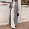 2025 Autumn Winter Women's Casual Long Woolen Coat - Cross-border European & American Style